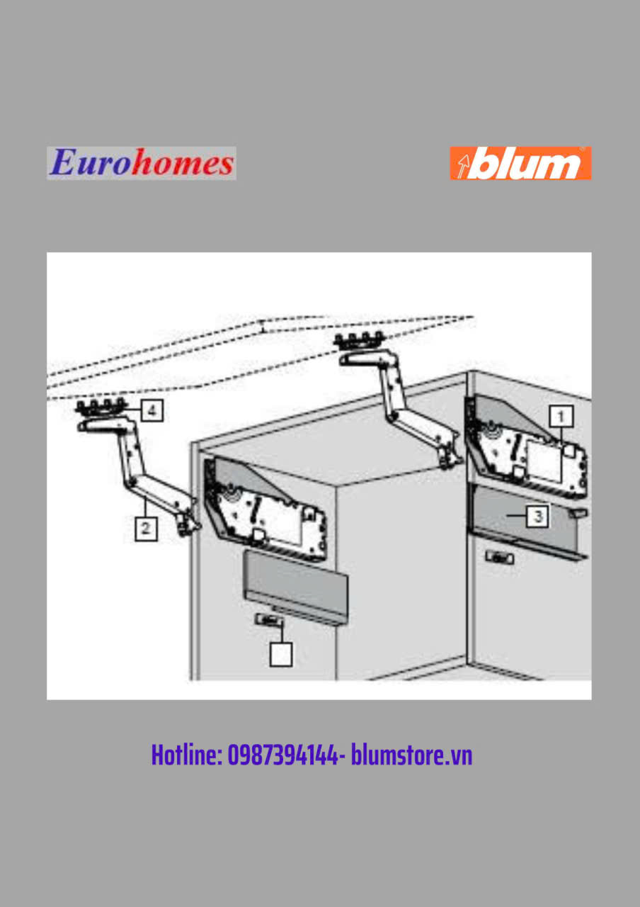 Tay nâng HS top tích hợp giảm chấn   22S1505