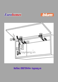 Tay nâng AVENTOS HK-XS tích hợp giảm chấn 20K1500