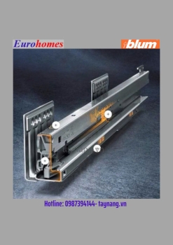 ray nâng cấp tải trọng cho MERIVOBOX dài 500mm giảm chấn với tải trọng đặc biệt(70kg)